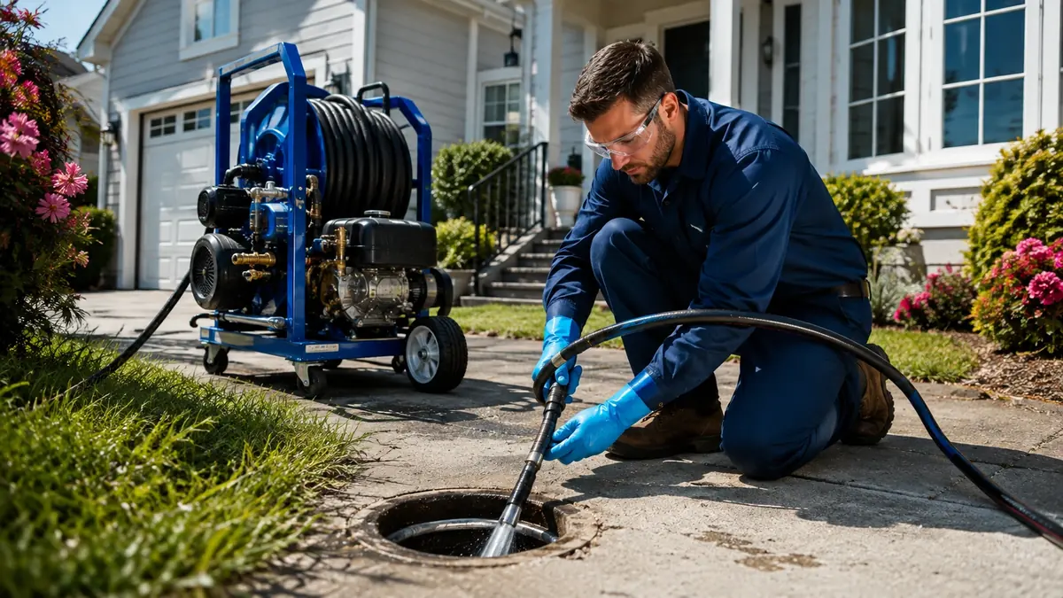Residential Hydro Jet Drain Cleaning in Cypress