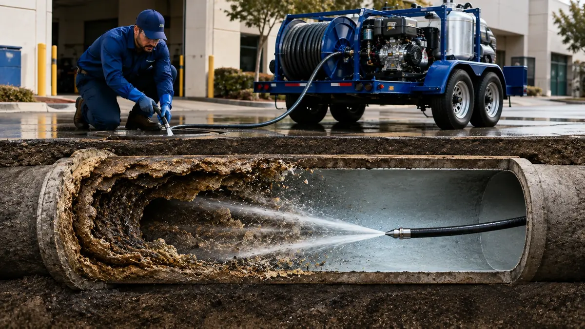 Sewer Pipe Descaling in Cypress